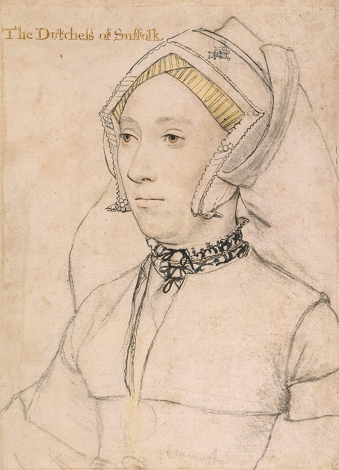 Willoughby-Catherine Duchess of Suffolk by Hans Holbein the Younger-3