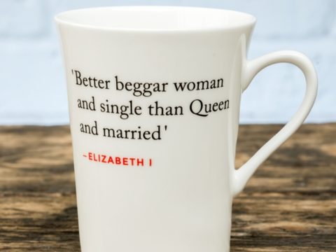 Bone China Mug with Elizabeth I Quote