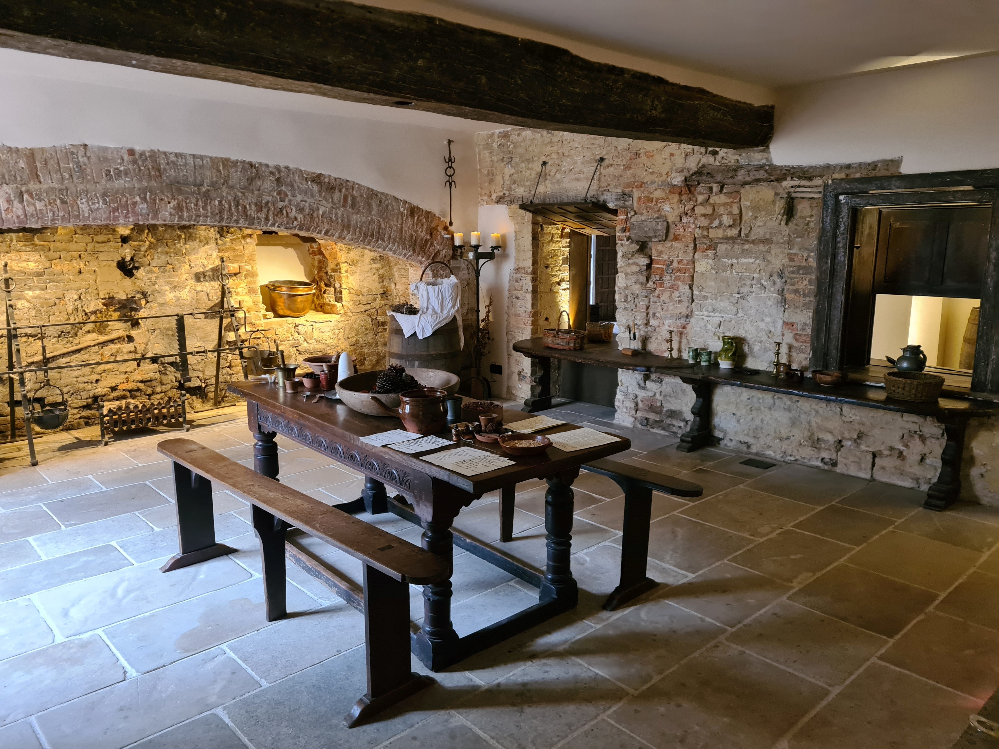 8  Restored Elizabethan Kitchen At Athelhampton Reduced