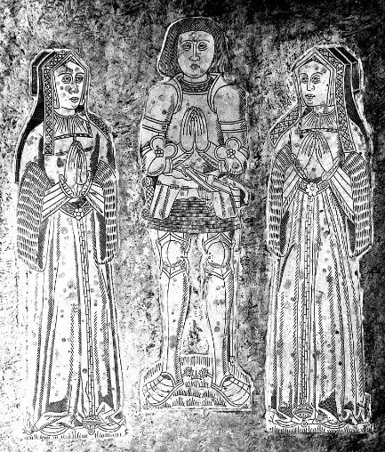 Tomb Of Sir John Basset And His Two Wives – Honor On The Left Elizabeth On The Right