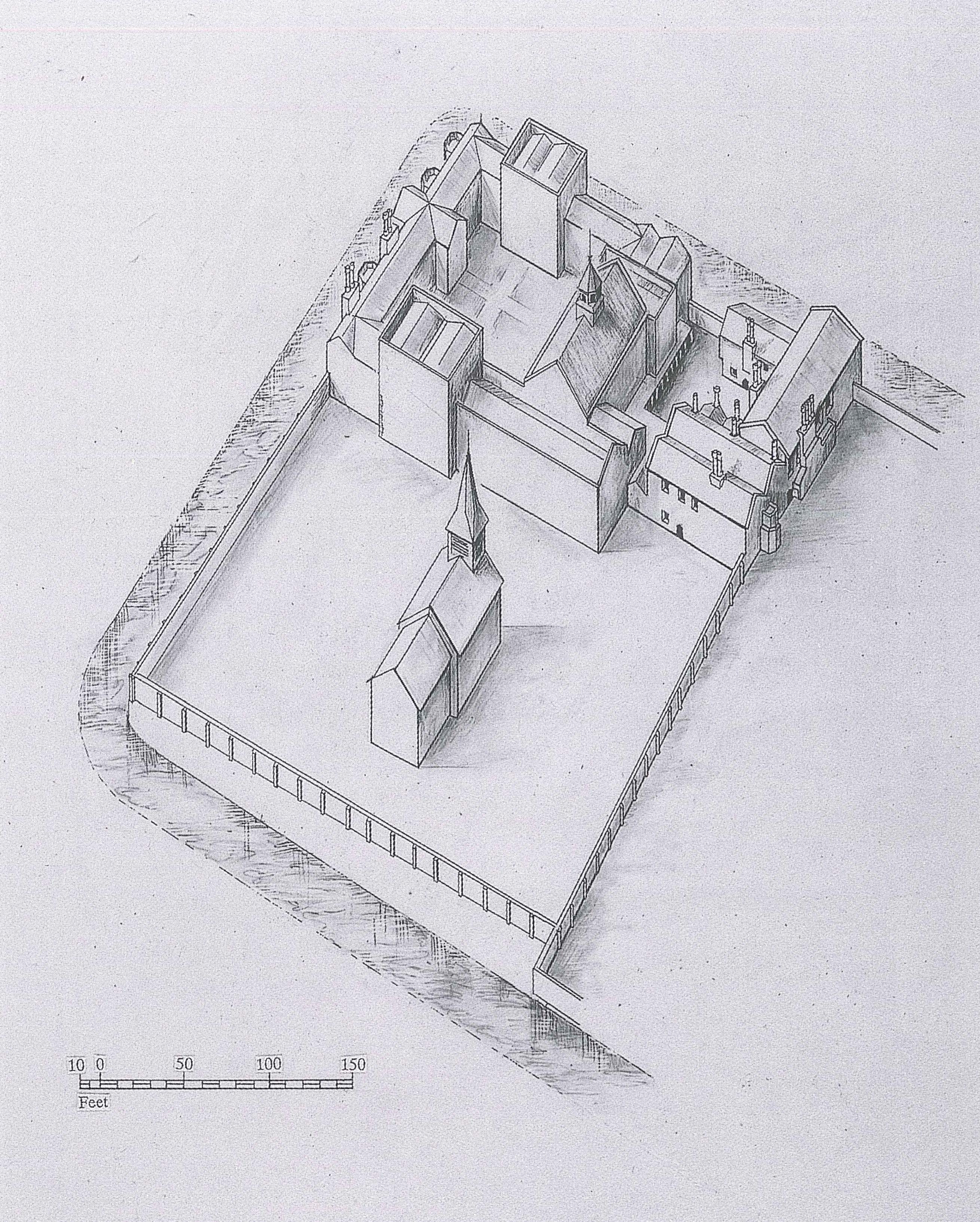 2.Hampton-Court-Palace-2-Historic-Royal-Palaces-Drawn-by-Daphne-Ford