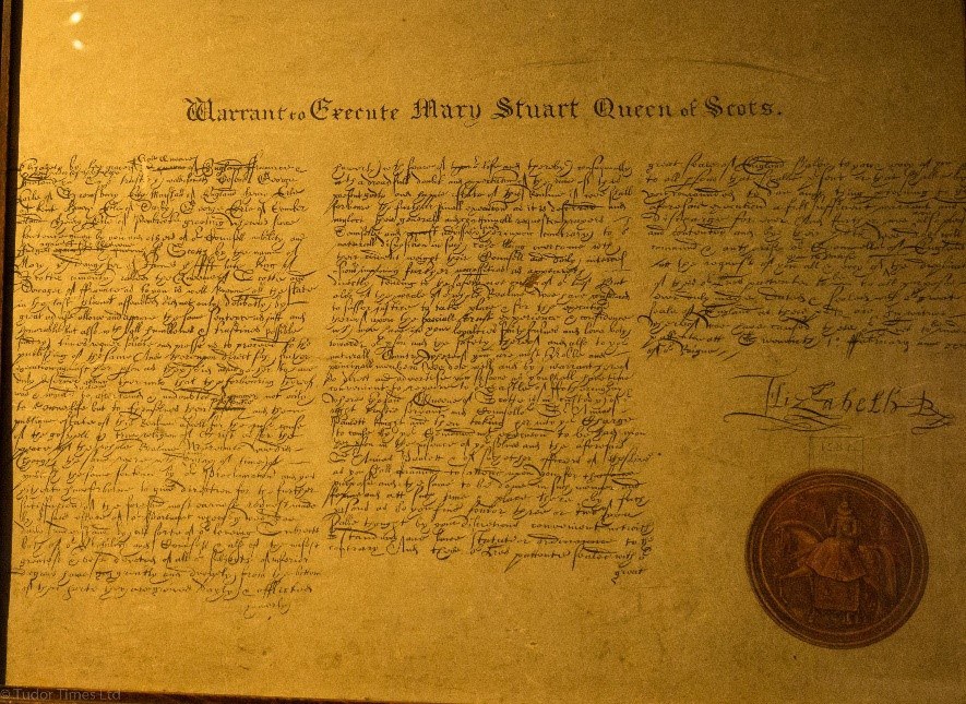 Photograph Of A Copy Of The Death Warrant – Original Copy At Lambeth Palace Library