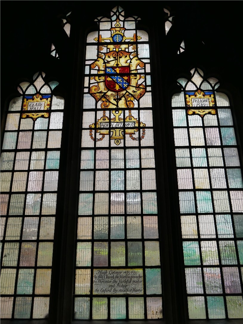 Window Commemorating Hugh Latimer Bishop Of Worcester C 1485 1555 © Tudor Times Ltd